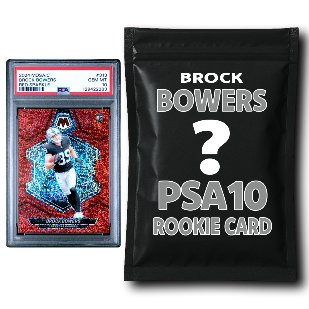Brock Bowers PSA 10 Graded Football Rookie Card Mystery Pack