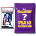 JJ McCarthy PSA 10 Graded Football Rookie Card Mystery Pack