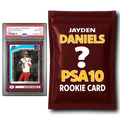 Jayden Daniels PSA 10 Graded Football Rookie Card Mystery Pack