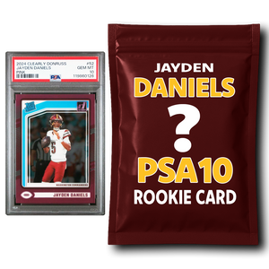 Jayden Daniels PSA 10 Graded Football Rookie Card Mystery Pack