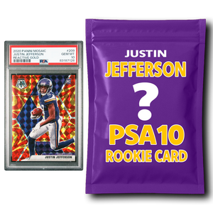 Justin Jefferson PSA 10 Graded Football Rookie Card Mystery Pack