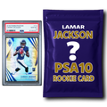 Lamar Jackson PSA 10 Graded Football Rookie Card Mystery Pack