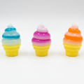 Set of Three Swirl Ice Cream Cone Squishies (Gelatin Squish)