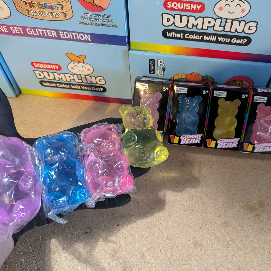 Set of Four Gummy Bear Squish (Slow-Rising Squish)