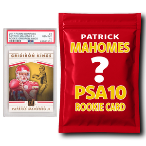 Patrick Mahomes PSA 10 Graded Football Rookie Card Mystery Pack