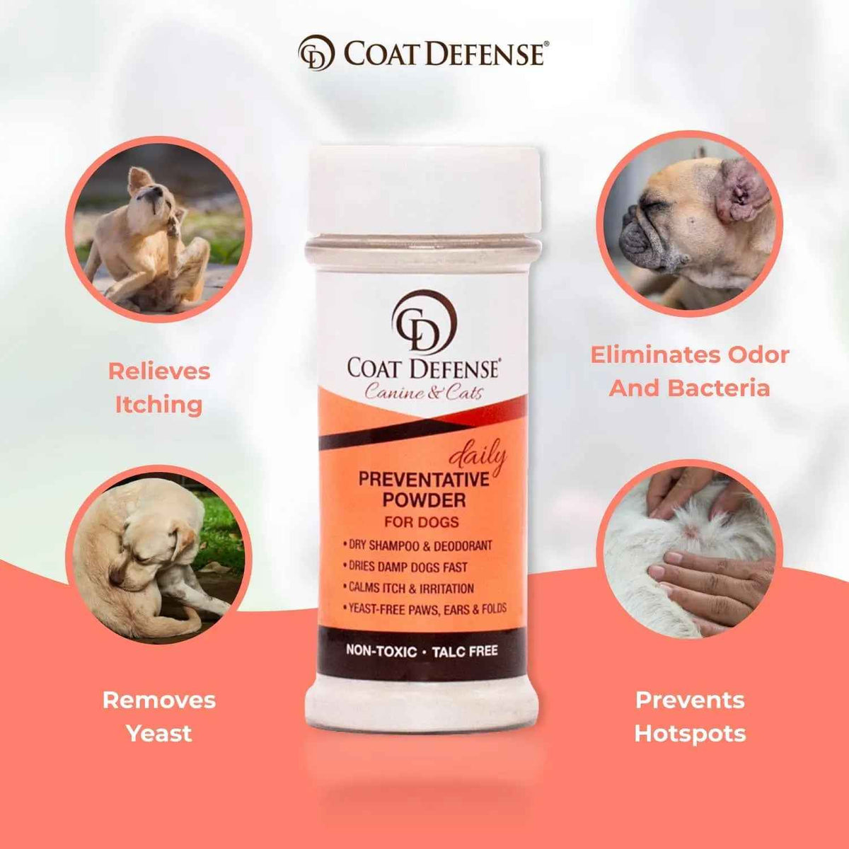 Dog Yeast Relief Powder & Sensitive Skin Shampoo Bundle