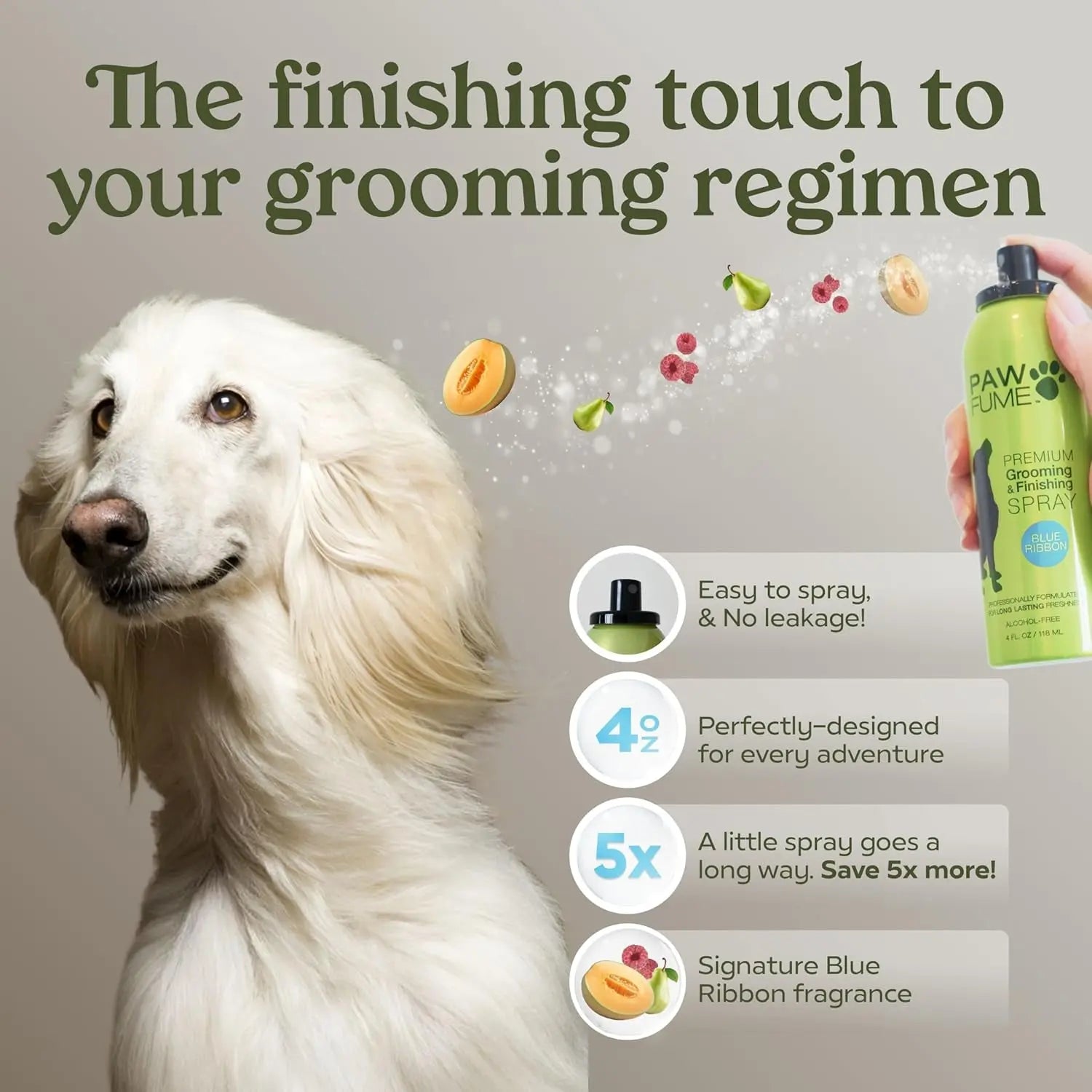 Pawfume Dog Spa Gift Basket – 6-Piece Probiotic & Grooming Set