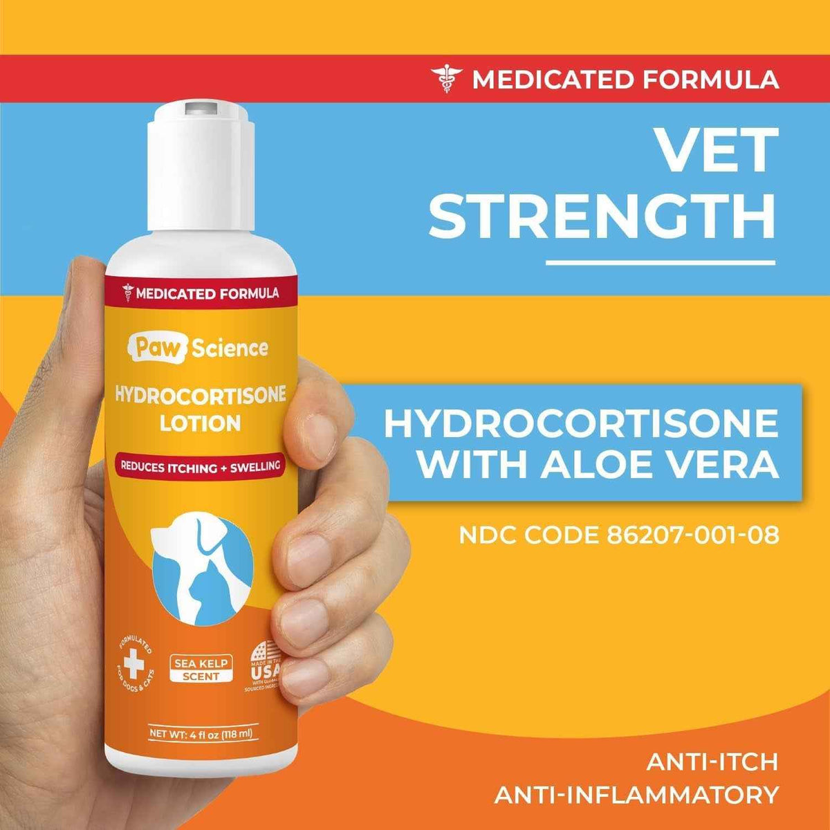 Pet Anti Itch Cream with Hydrocortisone for Hot Spots