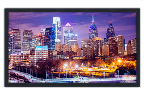 Professionally Framed Philadelphia City Skyline High-Resolution Panoramic Photo 12x22 Wall Art