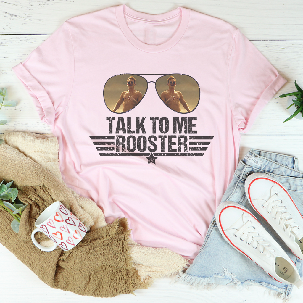 Retro Aviation Movie Graphic Top – \"TALK TO ME ROOSTER\"