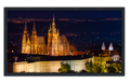Professionally Framed Prague Castle Czech Republic Skyline High-Resolution Panoramic Photo 12x22 Wall Art