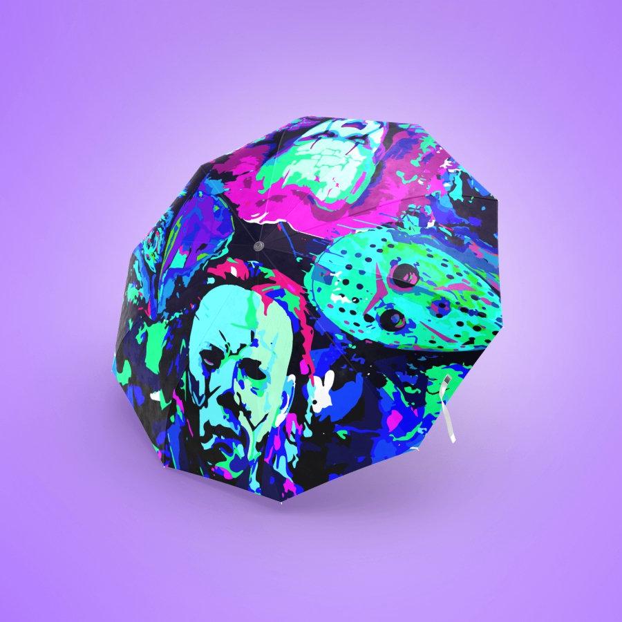 Psychedelic Horror Umbrella