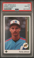 Graded 1989 Upper Deck Randy Johnson #25 Star Rookie Rookie RC Baseball Card PSA 10 Gem Mint
