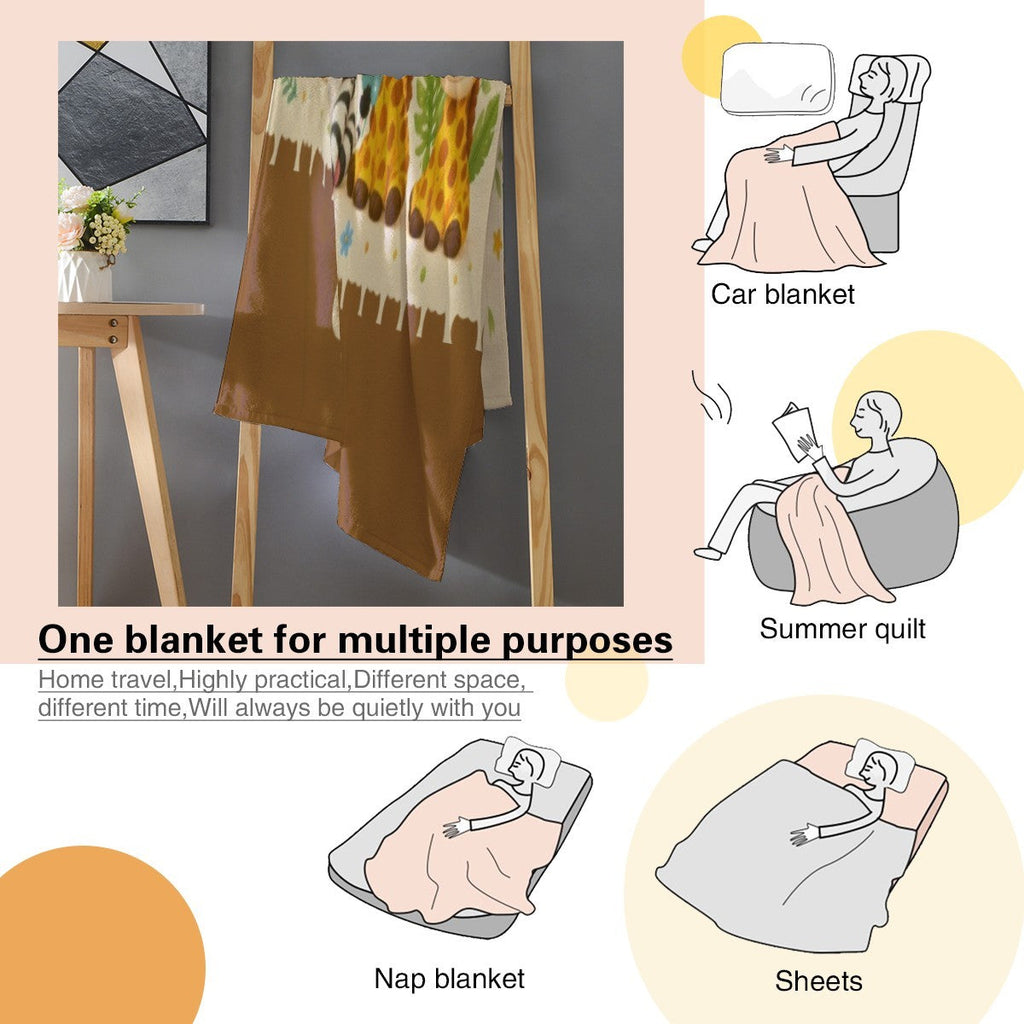 Personalized Safari Name Blanket | Custom Baby & Kids Gift