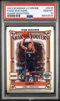 Graded 2023 Topps Bowman U Chrome Paige Bueckers #SS16 Sharp Shooters Rookie RC Basketball Card PSA 10 Gem Mint
