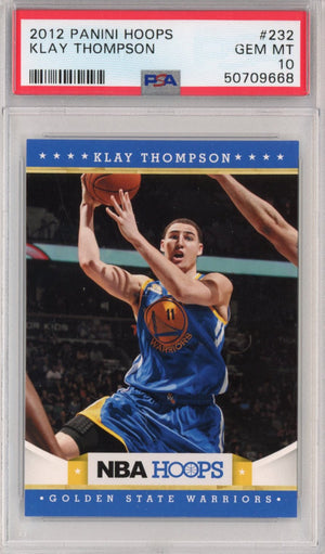Graded 2012-13 Panini Hoops Klay Thompson #232 Rookie RC Basketball Card PSA 10 Gem Mint