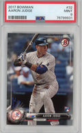 Graded 2017 Topps Bowman Aaron Judge #32 Rookie Debut RC Baseball Card PSA 9 Mint