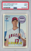 Graded 2018 Topps Heritage Shohei Ohtani #600 Rookie RC Baseball Card PSA 9 Mint