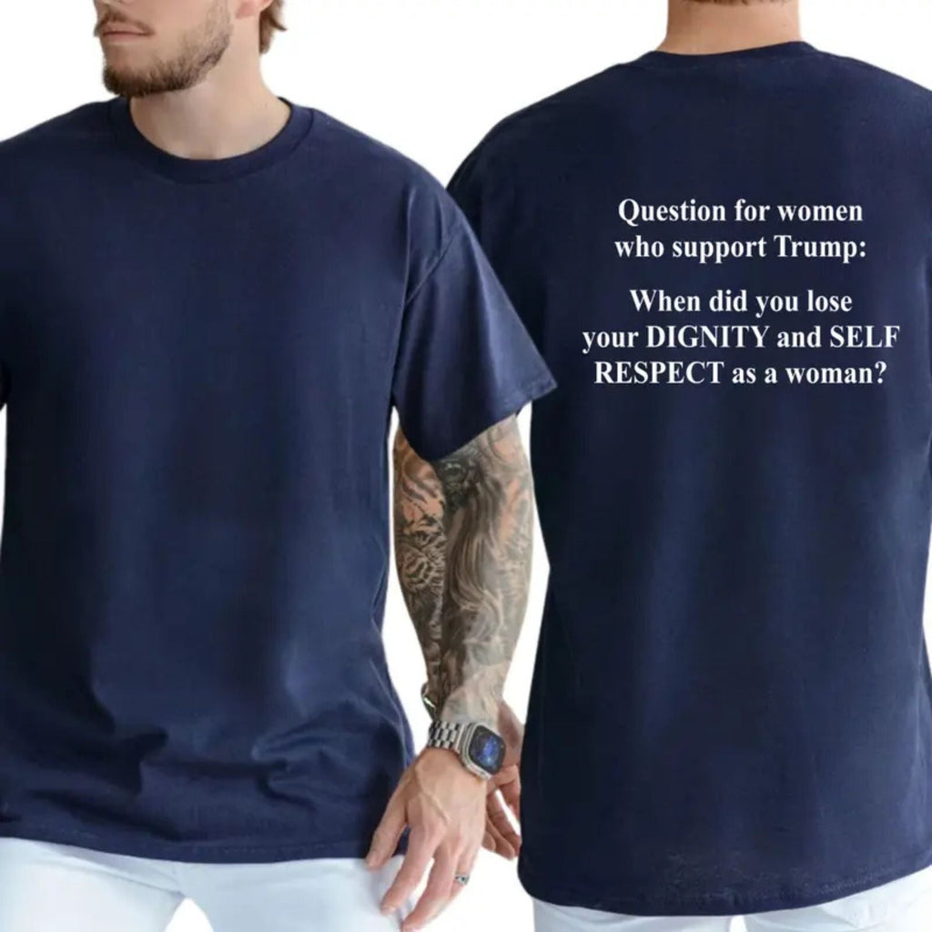 "Question For Supporters" T-Shirt – Funny Political Sarcastic Graphic Tee, Unisex Cotton Shirt