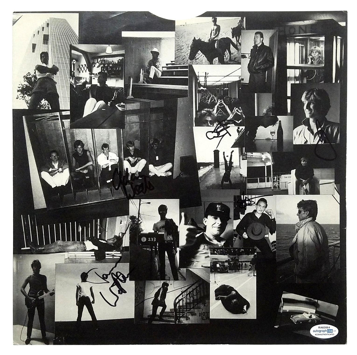 The Fixx Signed X5 Autographed LP Album Sleeve Insert ACOA