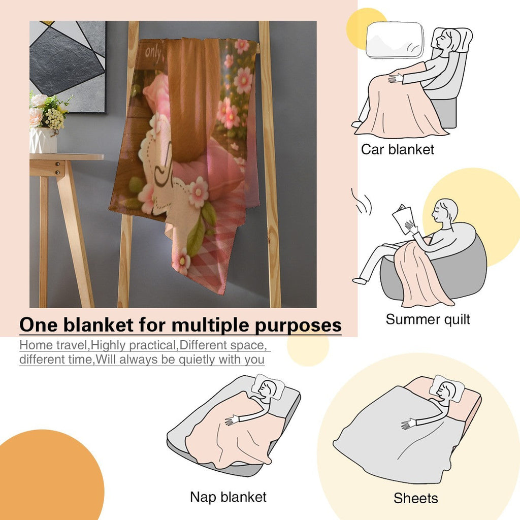 Personalized Capybara Blanket – Custom Name Flannel Throw | Kawaii Boba Tea Gift for Teens