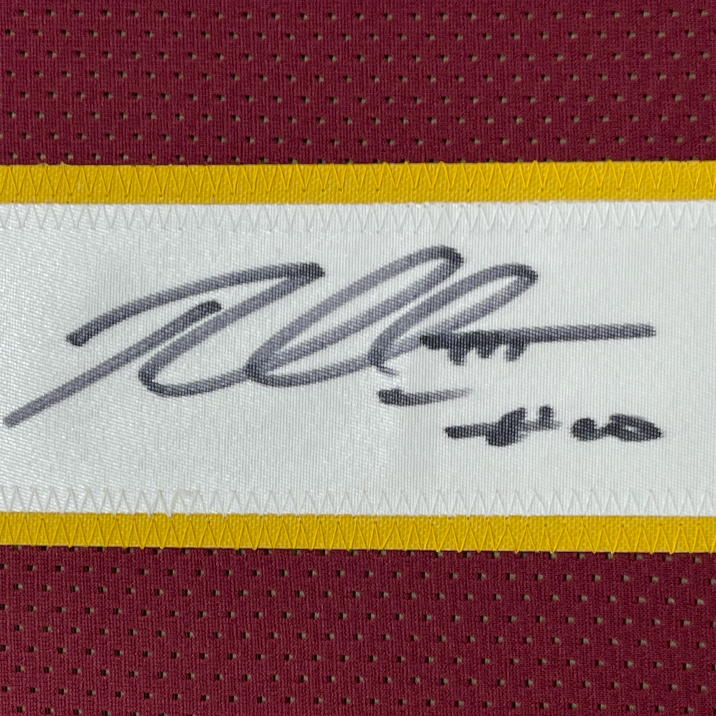 Framed Autographed/Signed Robert Griffin III RG3 35x39 Washington Maroon Football Jersey JSA COA