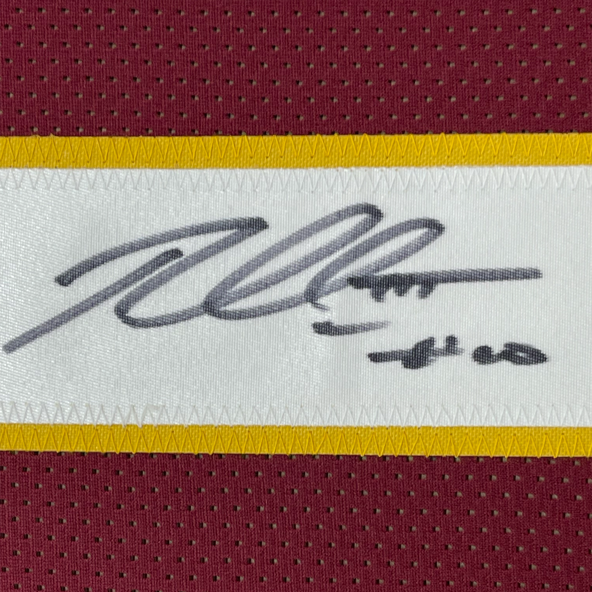 Framed Autographed/Signed Robert Griffin III RG3 35x39 Washington Maroon Football Jersey JSA COA