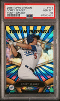 Graded 2016 Topps Chrome Corey Seager #YI-1 Youth Impact Rookie RC Baseball Card PSA 10 Gem Mint