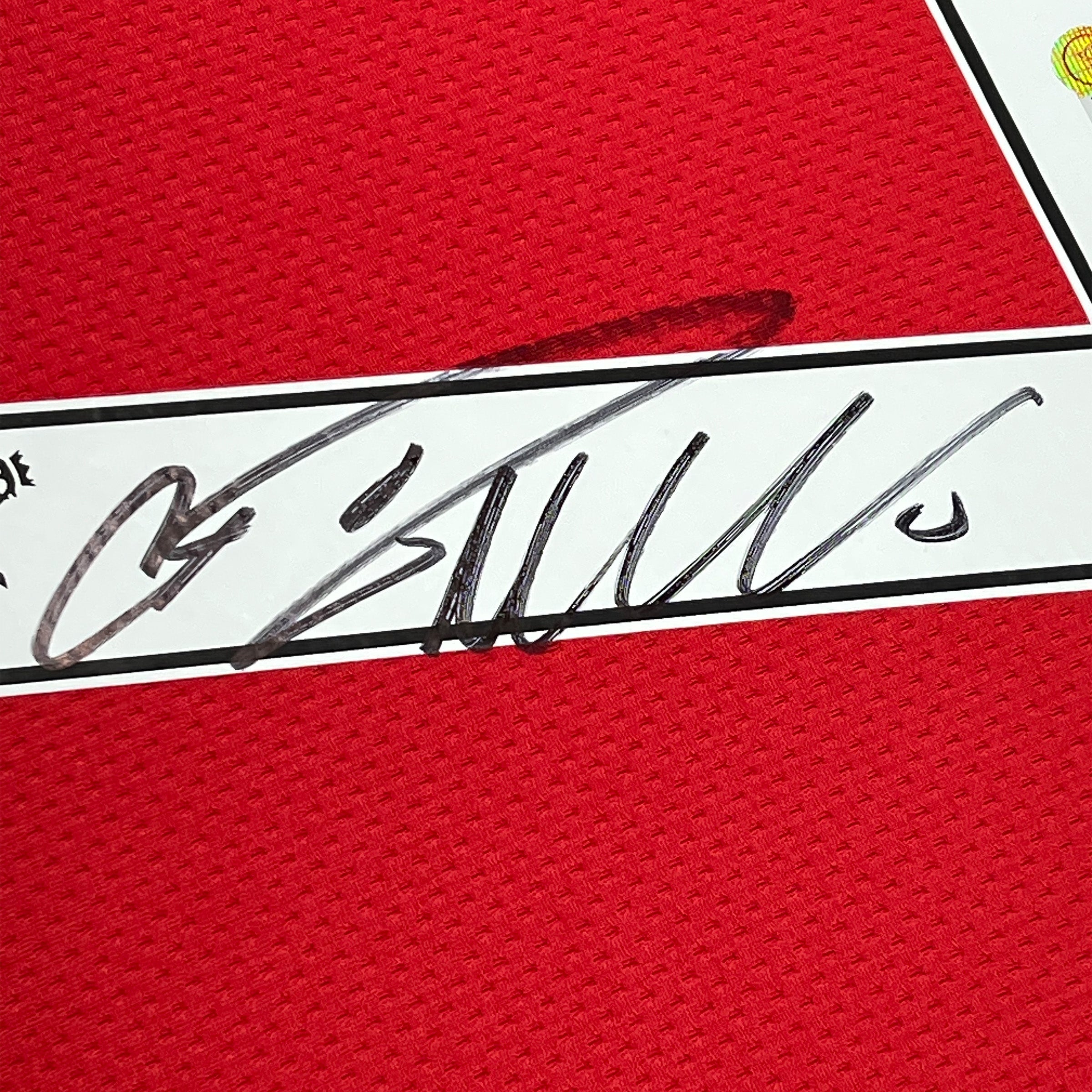 Framed Autographed/Signed Cristiano Ronaldo 35x39 Manchester United Red 2008 Soccer Futbol Jersey Beckett BAS COA/LOA