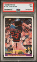 Graded 1984 Donruss Ryne Sandberg #311 2nd Year Baseball Card PSA 7 Near Mint