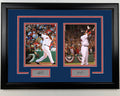Framed David Ortiz and Manny Ramirez Boston Red Sox 17x23 Dual Baseball Photo