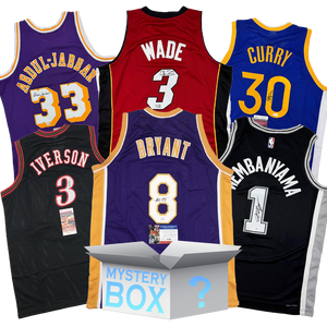 Random Autographed/Signed Basketball Jersey Mystery Box with PSA JSA or Beckett COA