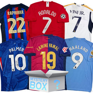 Random Autographed/Signed Soccer Jersey Mystery Box with PSA JSA or Beckett COA