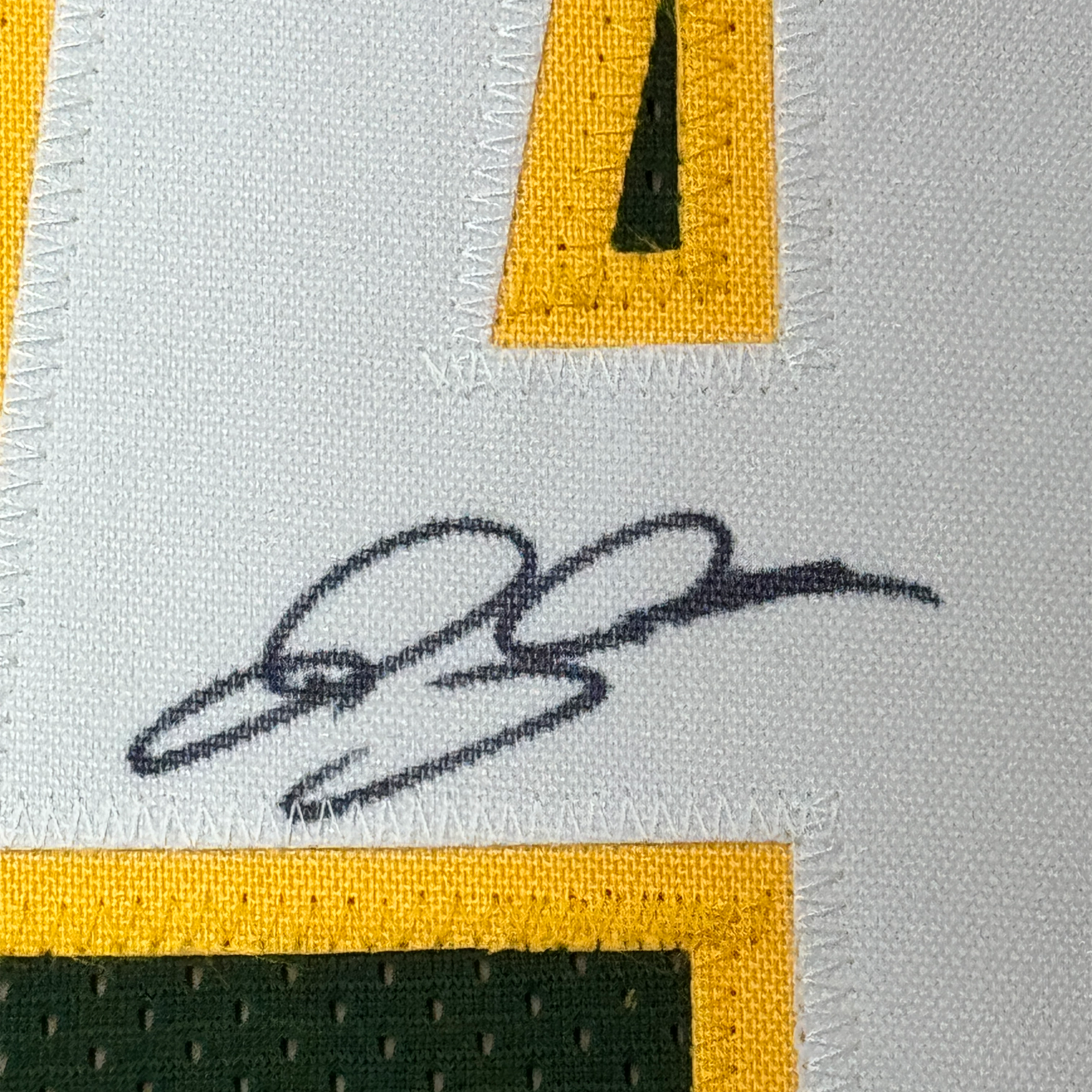 Framed Autographed/Signed Ray Allen 35x39 Seattle Green Basketball Jersey Beckett BAS COA