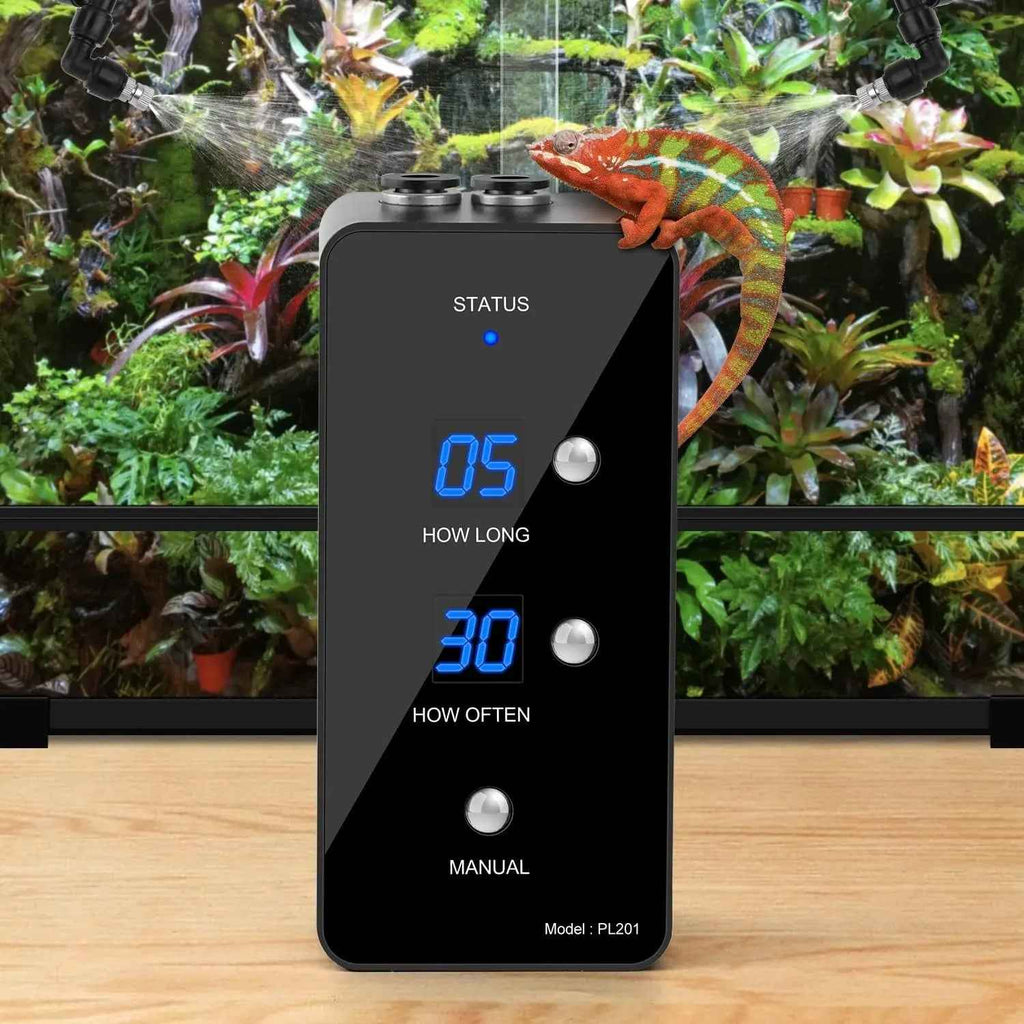 Reptile Misting System with Timer & Two Adjustable Nozzles