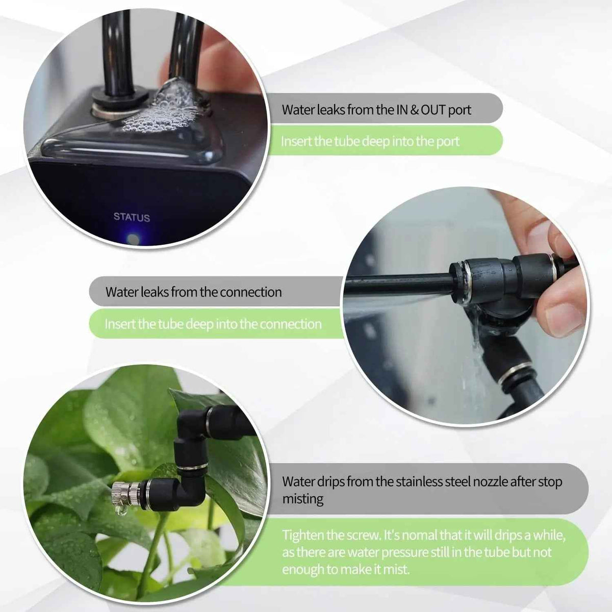 Reptile Misting System with Timer & Two Adjustable Nozzles