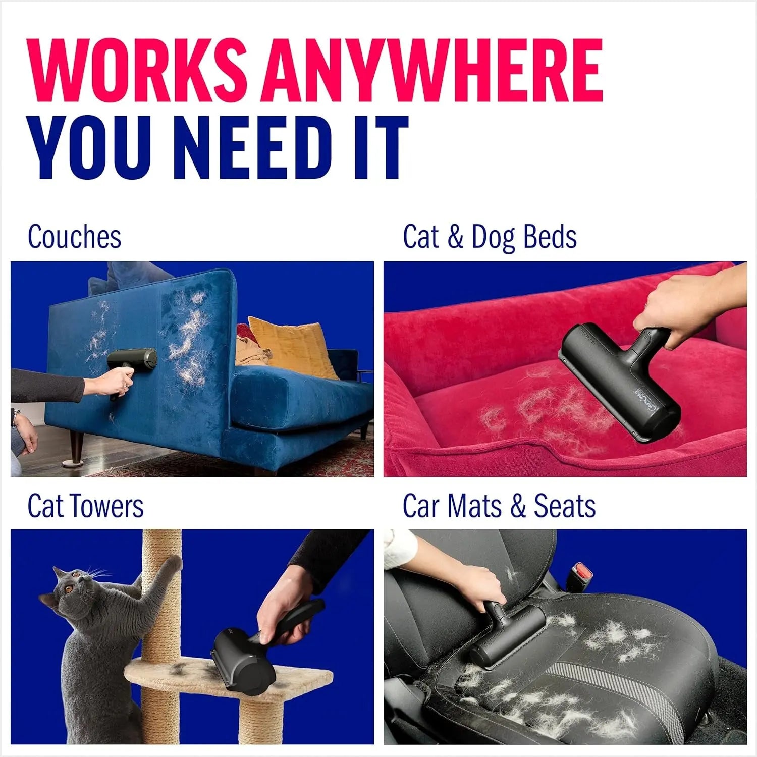 Pet Hair Remover Roller for Furniture, Carpet & Clothing