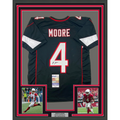Framed Autographed/Signed Rondale Moore 35x39 Arizona Black Football Jersey JSA COA