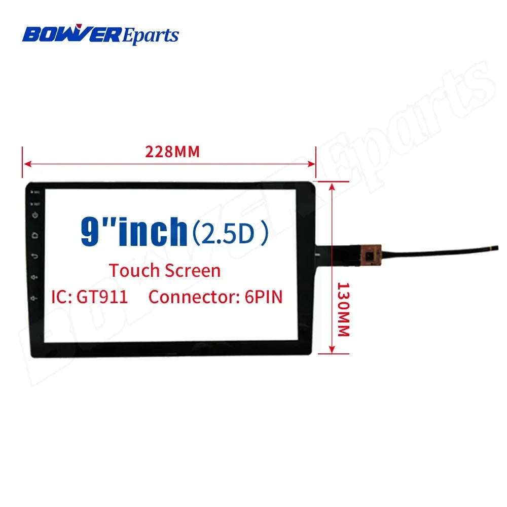 9" Replacement Touch Screen Panel for Car Radio Multimedia Players