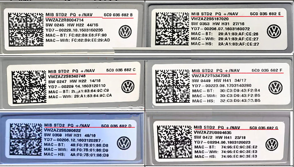 6.5" Replacement Touch Screen for VW Car Multimedia Players