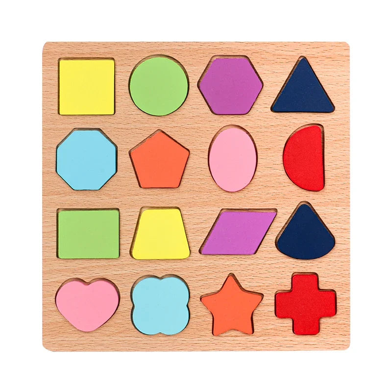 Wooden Alphabet & Number Puzzle | Montessori Learning Toy for Kids