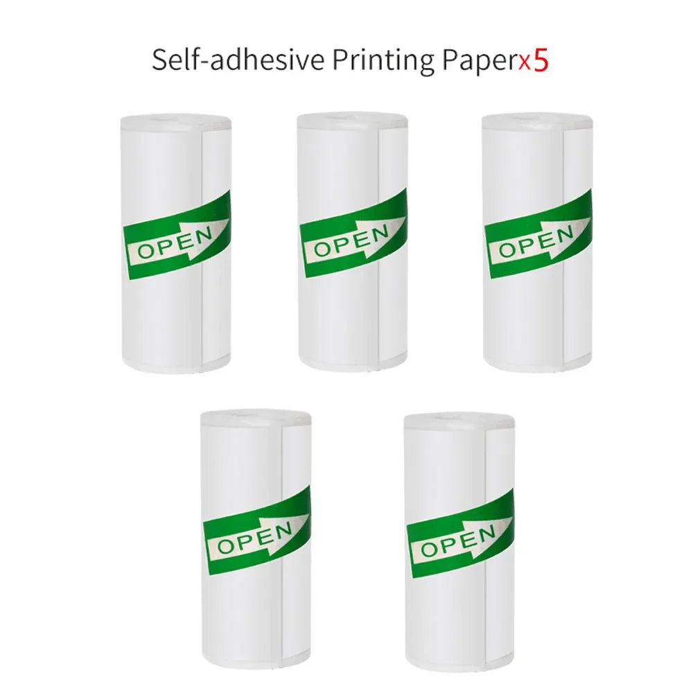 Mini Portable Thermal Label Printer – Self-Adhesive Sticker Printer