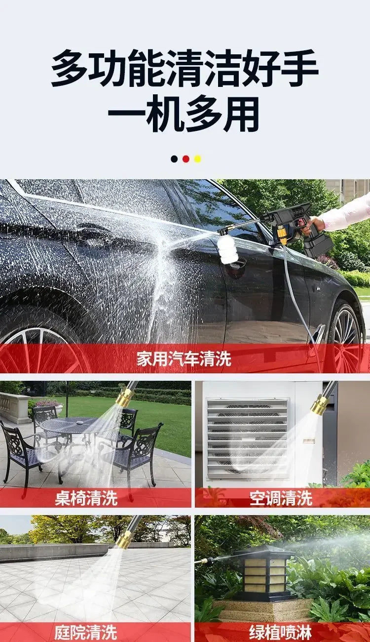 Portable High-Pressure Water Gun – Multi-Function Cleaning Sprayer