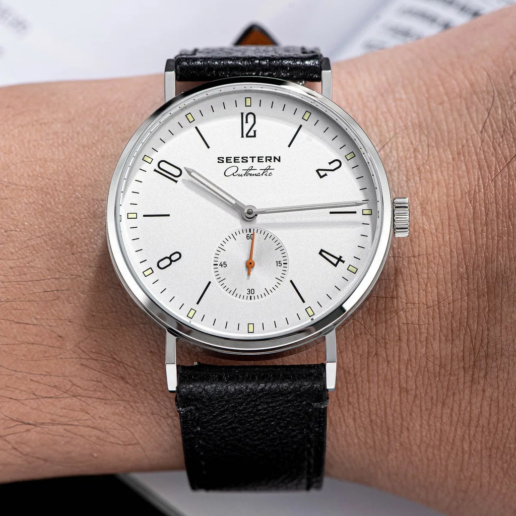 Men's Ultra-Thin Automatic Dress Watch – Stainless Steel Business Watch