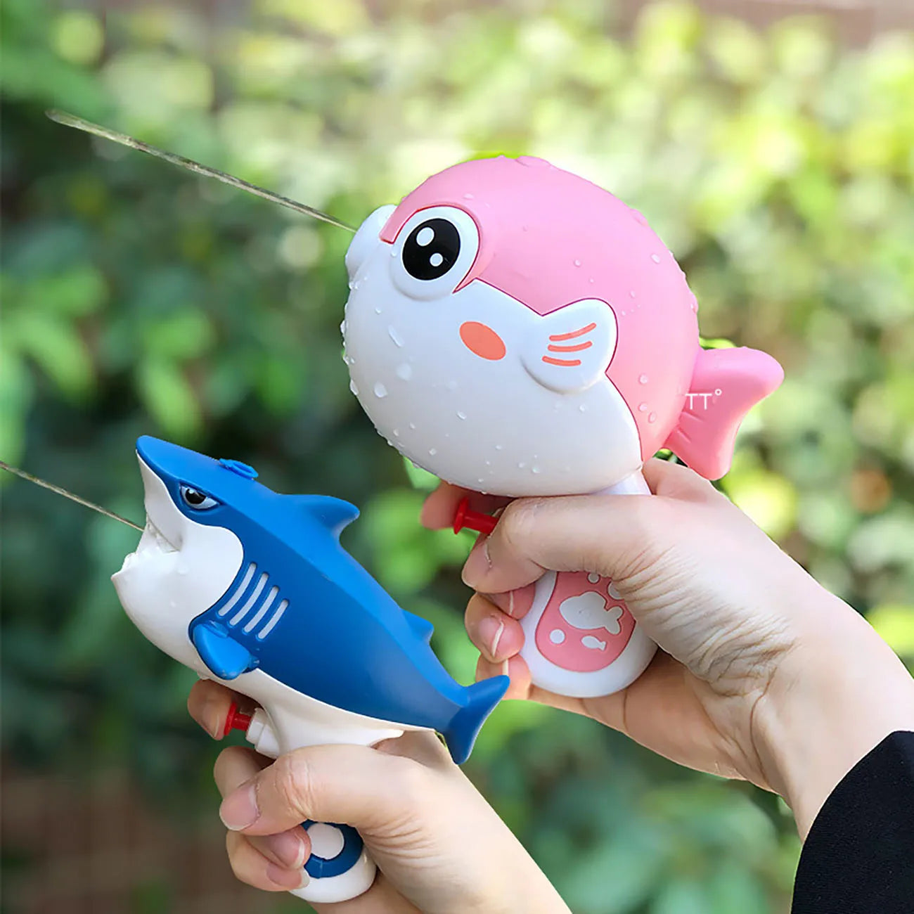 Kids Water Gun Summer Toy – Shark & Puffer Fish Outdoor Water Play