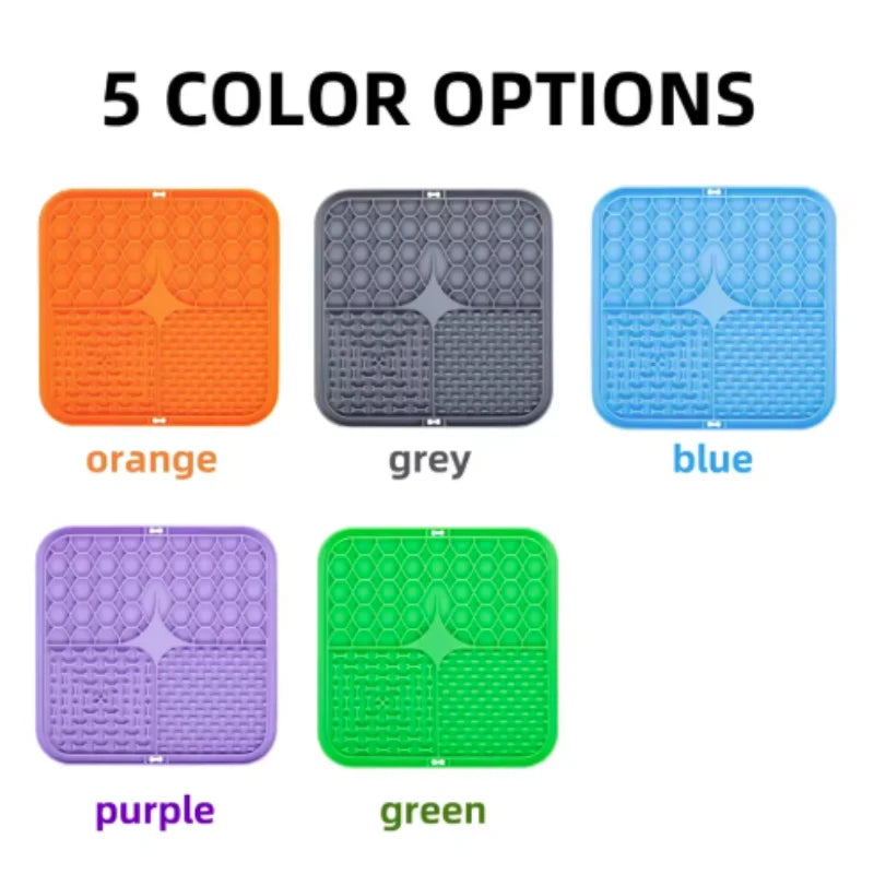 Silicone Dog Lick Mat with Suction Cups