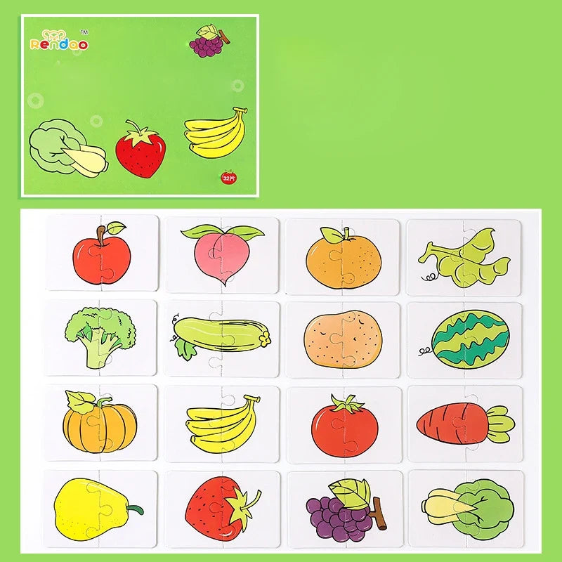 Montessori Wooden Building Blocks – Educational Color & Shape Toy