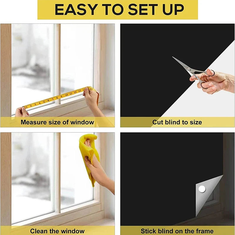 Blackout Window Tint Film – Privacy Darkening Film for Home & Car