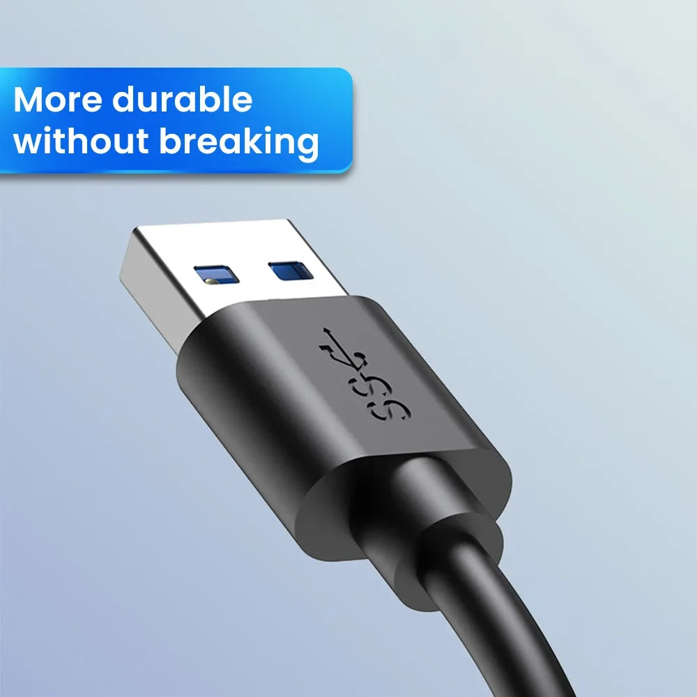 4-Port USB 3.0 Hub with Type-C Splitter & Cable