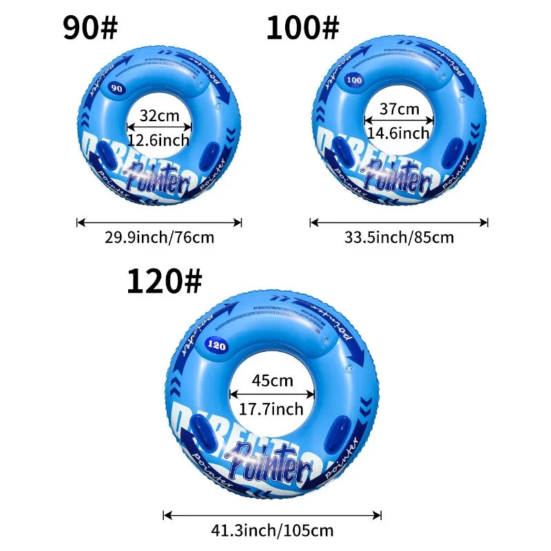 Double Airbag Swimming Ring Anti-Roll Inflatable Float for Kids & Adults